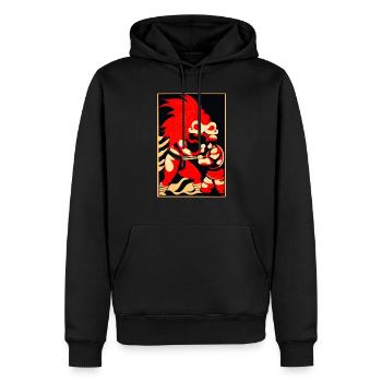 Verflochtene Mystery-Kämpfe - Männer Premium Bio Hoodie - Schwarz - Vorne - Nico (187cm)