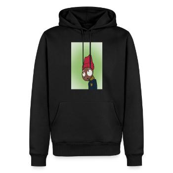 Chromatic Characters Ensemble - Men’s Premium Organic Hoodie - black - Front - Nico (187cm)