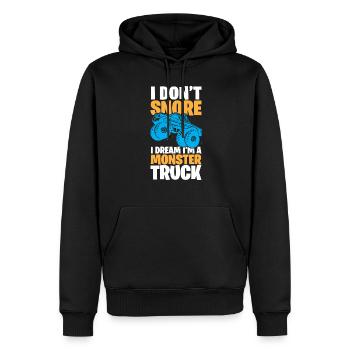 Monster Truck - Sweat à capuche Premium bio Homme - noir - Devant - Nico (187cm)