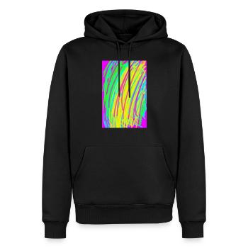 Project Capture 88 - Männer Premium Bio Hoodie - Schwarz - Vorne - Nico (187cm)