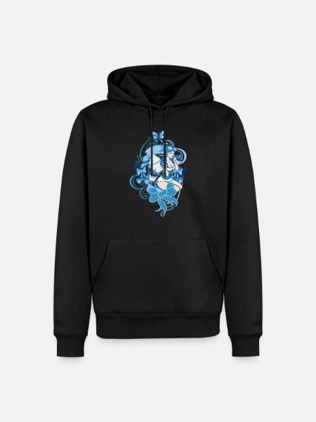 ou lala - Männer Premium Bio Hoodie - Schwarz