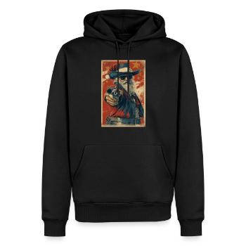 Santa der Gesetzlose - Männer Premium Bio Hoodie - Schwarz - Vorne - Nico (187cm)