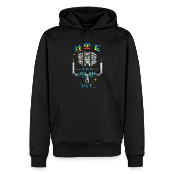 Pilote de kitesurf - Sweat à capuche Premium bio Homme - noir - Devant - Nico (187cm)