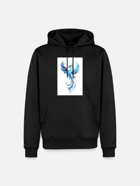 Phoenix of Renewal - Men’s Premium Organic Hoodie - black