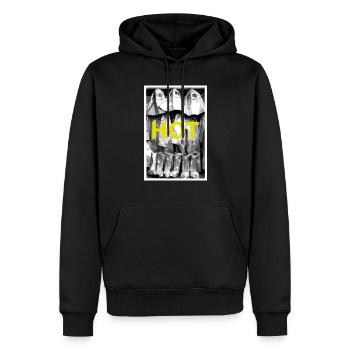 Feueralarm T-Shirt Hot Cooler Photo Print - Männer Premium Bio Hoodie - Schwarz - Vorne - Nico (187cm)