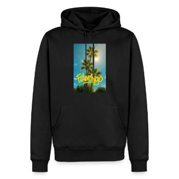 131B36D6 5B8C 4A40 ACAA 4577DE940DBF - Men’s Premium Organic Hoodie - black - Front - Nico (187cm)