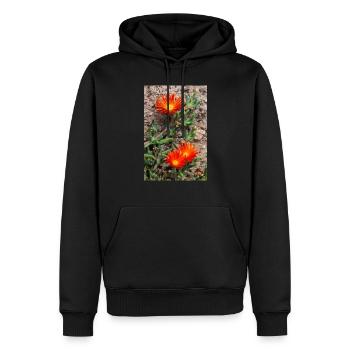 plante de glace rampante rustique plante de glace Delosperma - Sweat à capuche Premium bio Homme - noir - Devant - Nico (187cm)