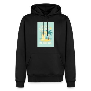 Summer Lemon Juno - Men’s Premium Organic Hoodie - black - Front - Nico (187cm)