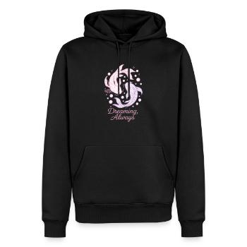 Yin Yang Koi Pisces Sign - Männer Premium Bio Hoodie - Schwarz - Vorne - Nico (187cm)