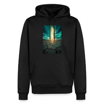 Chosen by the Light - Men’s Premium Organic Hoodie - black - Front - Nico (187cm)