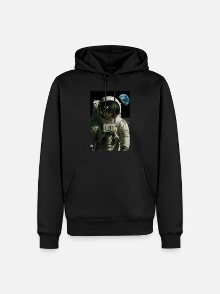 Mondlandung Hoax Konzeptkunst - Männer Premium Bio Hoodie - Schwarz