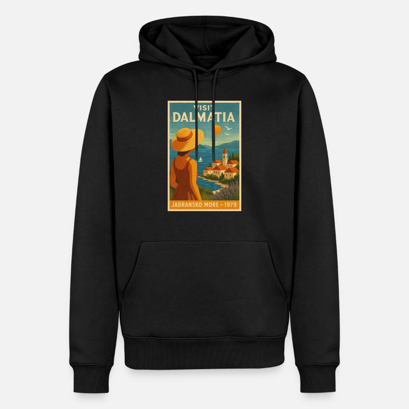 Dalmatia - Männer Premium Bio Hoodie - Schwarz