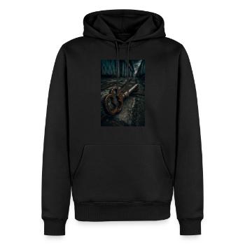 Rostiger Schlüssel zu vergessenen Geheimnissen - Männer Premium Bio Hoodie - Schwarz - Vorne - Nico (187cm)