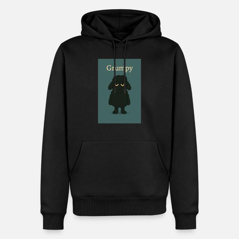 Grumpy - Männer Premium Bio Hoodie - Schwarz