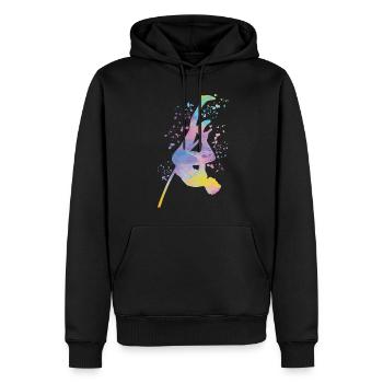 Stabhochspringer Kids Stabhochsprung - Männer Premium Bio Hoodie - Schwarz - Vorne - Nico (187cm)