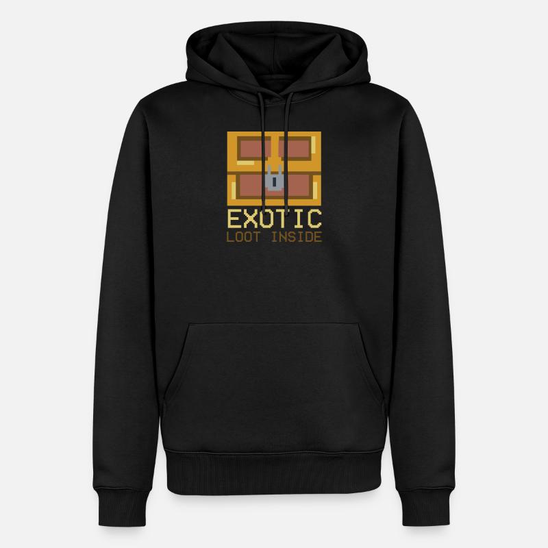 Exotic Loot Inside - Männer Premium Bio Hoodie - Schwarz