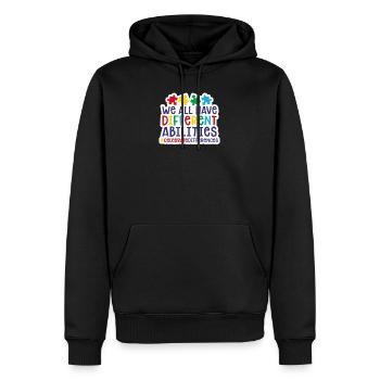 Autism - Männer Premium Bio Hoodie - Schwarz - Vorne - Nico (187cm)