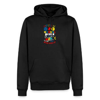 Autism Mom Mom Gift - Sweat à capuche Premium bio Homme - noir - Devant - Nico (187cm)