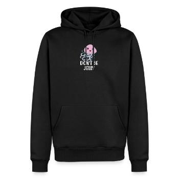 Cadeau drôle d'enfants de méduses mignons - Sweat à capuche Premium bio Homme - noir - Devant - Nico (187cm)