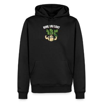 Kohlrabeast Funny Kohlrabi Pun Gym Workout Veggie - Men’s Premium Organic Hoodie - black - Front - Nico (187cm)