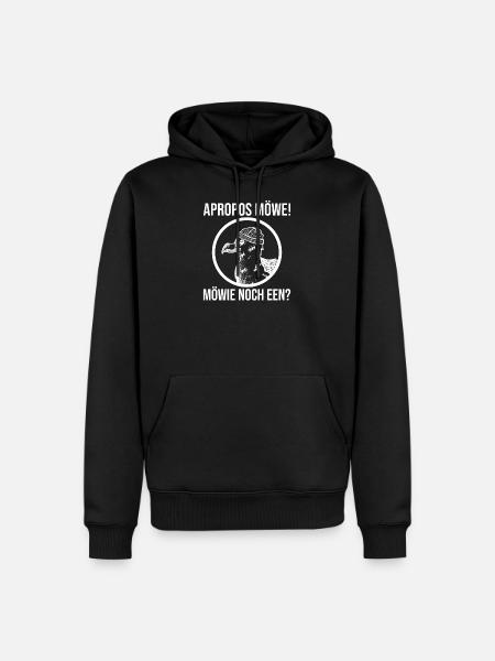Möwie noch een Möwe - Männer Premium Bio Hoodie - Schwarz