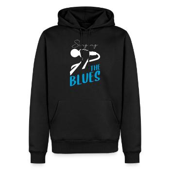 Singing the blues - Men’s Premium Organic Hoodie - black - Front - Nico (187cm)