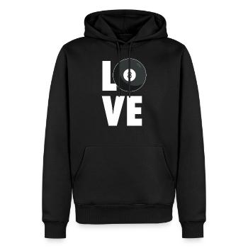 Liebe Billard Billard Billardspieler - Männer Premium Bio Hoodie - Schwarz - Vorne - Nico (187cm)