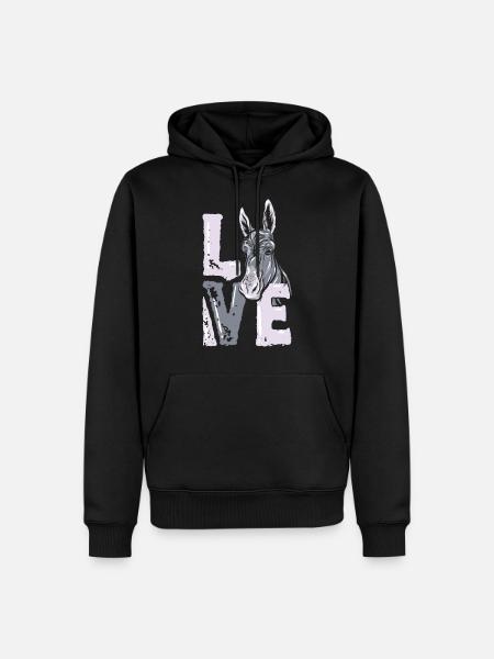 donkey - Men’s Premium Organic Hoodie - black
