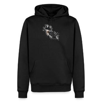 Trauerfischer Vogel Vogelfreund Vogelbeobachter - Männer Premium Bio Hoodie - Schwarz - Vorne - Nico (187cm)