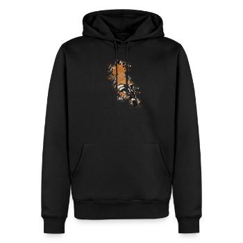 Wiedehopf Vogel Vogelfreund Vogelbeobachter - Männer Premium Bio Hoodie - Schwarz - Vorne - Nico (187cm)