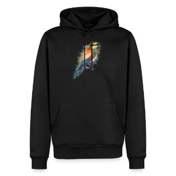 Bienenfresser Vogel Vogelfreund Vogelbeobachter - Männer Premium Bio Hoodie - Schwarz - Vorne - Nico (187cm)