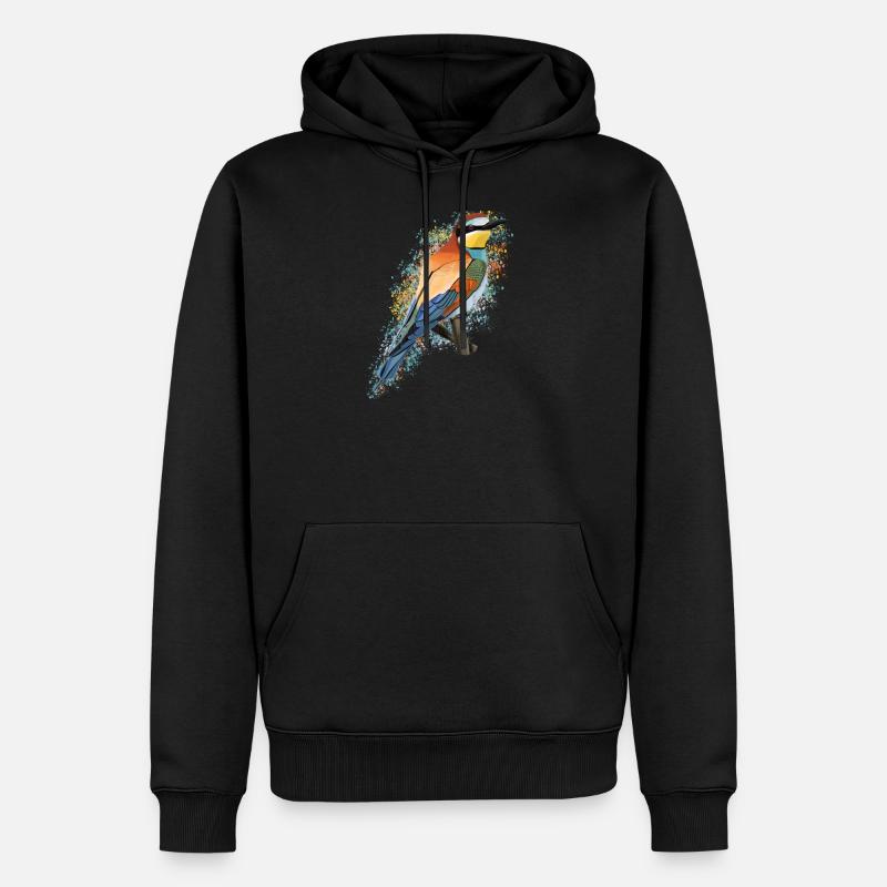 Oiseau oiseau Oiseau Oiseau Observateur - Sweat à capuche Premium bio Homme - noir