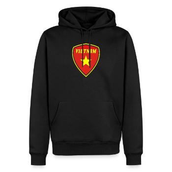 Vietnam Armoiries cadeau Hanoi Asie du Sud-Est Asie - Sweat à capuche Premium bio Homme - noir - Devant - Nico (187cm)
