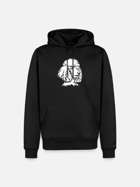 Poodle head "Black Edition" - Men’s Premium Organic Hoodie - black