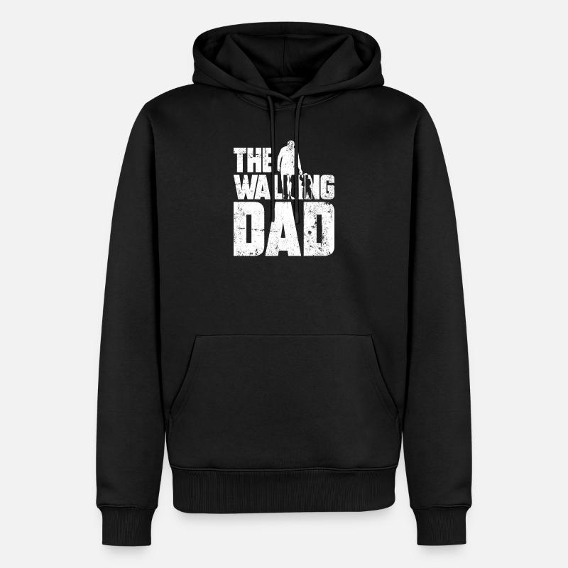 Silhouette postapocalyptique de Stride - Sweat à capuche Premium bio Homme - noir