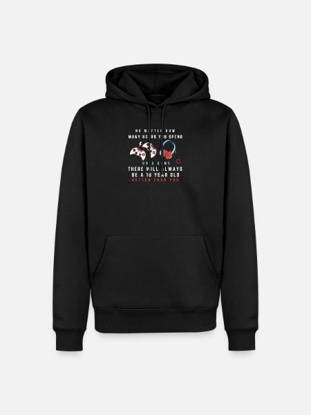 Game Rivalry Quip Tee - Men’s Premium Organic Hoodie - black