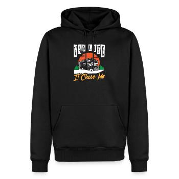 Van Life I Chosen Me Campervan - Sweat à capuche Premium bio Homme - noir - Devant - Nico (187cm)