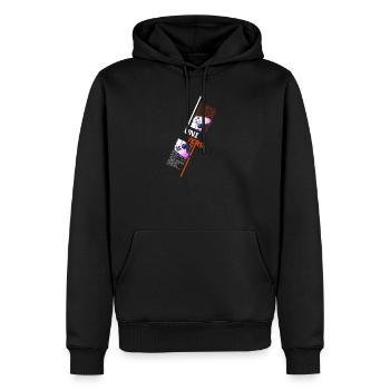 Univers Jeux Fusion Contrôleurs - Sweat à capuche Premium bio Homme - noir - Devant - Nico (187cm)