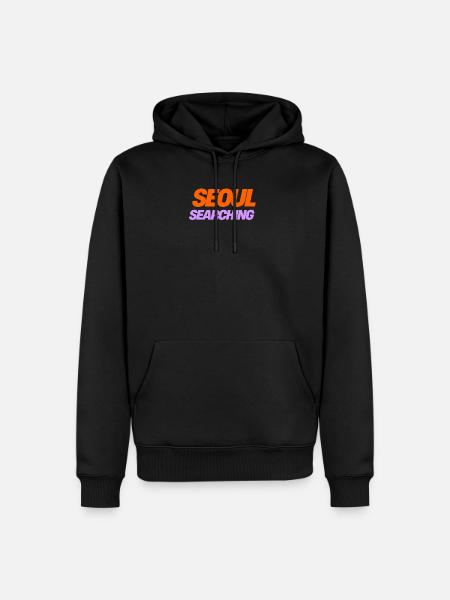 Seoul Searching Vibes - Perfect Gift for K-Culture - Men’s Premium Organic Hoodie - black