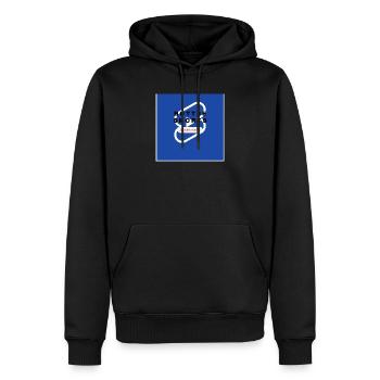 Buttje shorts - Men’s Premium Organic Hoodie - black - Front - Nico (187cm)