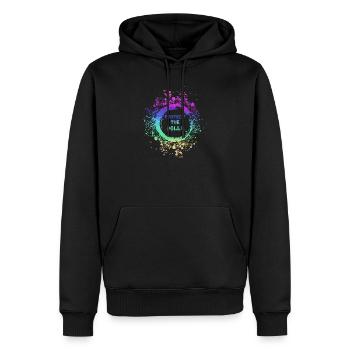 trans, fierté, LGBT, regenbogen, protégez les poupées - Sweat à capuche Premium bio Homme - noir - Devant - Nico (187cm)