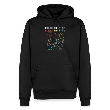 Scrapbook Scrapbooking - Männer Premium Bio Hoodie - Schwarz - Vorne - Nico (187cm)