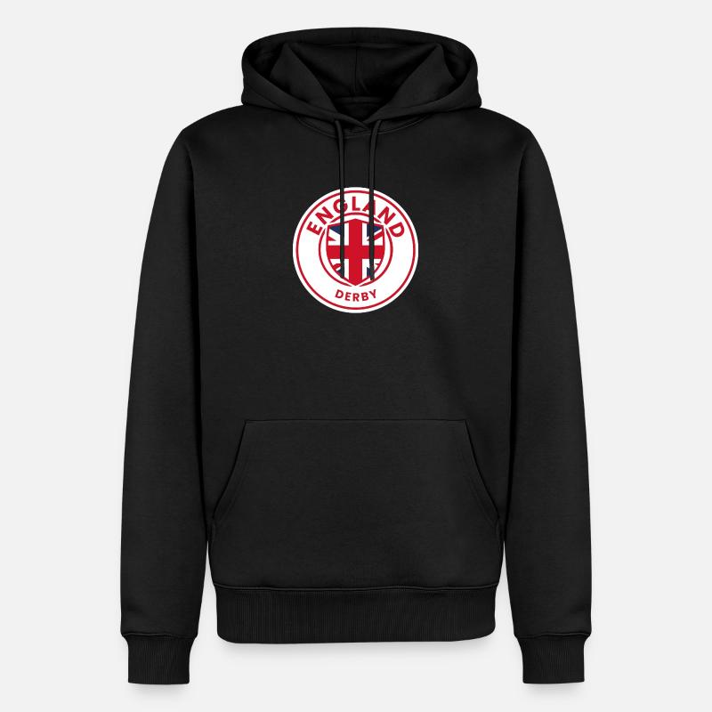 Conception du bouclier Union Jack - Sweat à capuche Premium bio Homme - noir