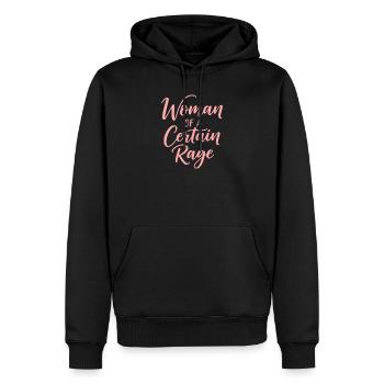 Femme d’une certaine rage Pouvoir Chemise - Sweat à capuche Premium bio Homme - noir - Devant - Nico (187cm)