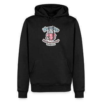 Krankenschwester Spruch lustig – Kawaii Pflege - Männer Premium Bio Hoodie - Schwarz - Vorne - Nico (187cm)