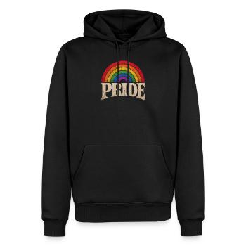 Pride Rainbow Gift for LGBTQ Community - Men’s Premium Organic Hoodie - black - Front - Nico (187cm)