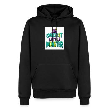 Das süßeste kleine Monster - Männer Premium Bio Hoodie - Schwarz - Vorne - Nico (187cm)