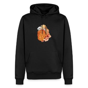 CRESTING BLOOM - Männer Premium Bio Hoodie - Schwarz - Vorne - Nico (187cm)