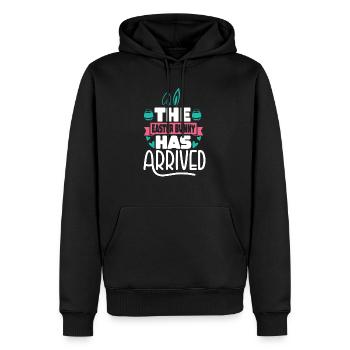 The Easter Bunny Has Arrived - Männer Premium Bio Hoodie - Schwarz - Vorne - Nico (187cm)