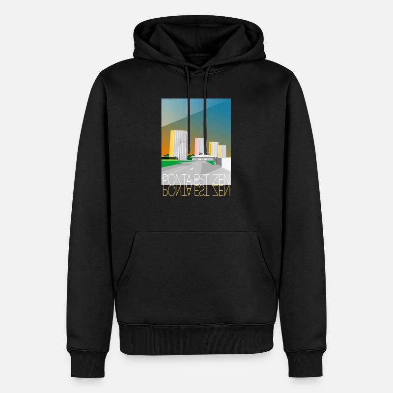 Ponta est zen - Sweat à capuche Premium bio Homme - noir
